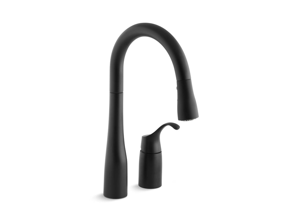 Simplice® Pull-Down Bar Sink Faucet With Three-Function Sprayhead