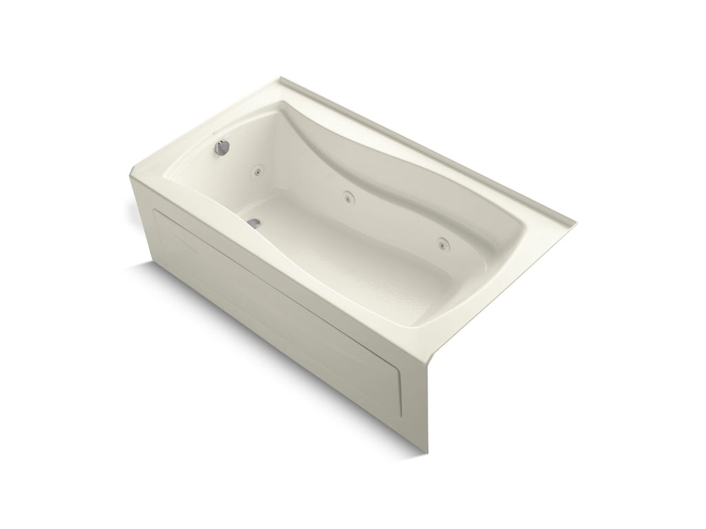 Mariposa® 66" X 36" Alcove Whirlpool Bath With Bask® Heated Surface, Left Drain