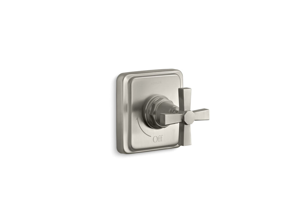 Pinstripe® Pure Mastershower® Volume Control Valve Trim With Cross Handle