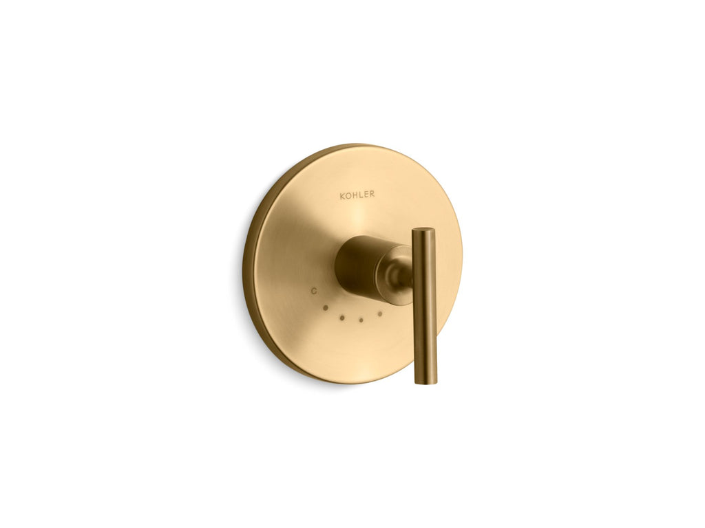 Purist® Mastershower® Temperature Control Valve Trim With Lever Handle