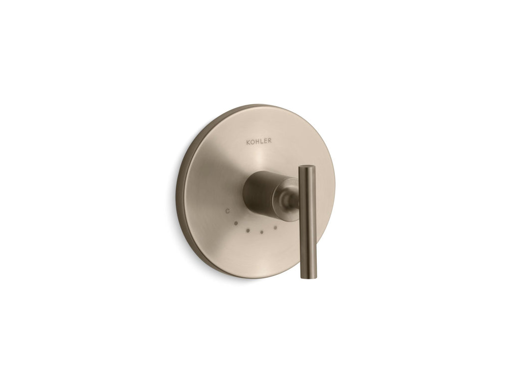 Purist® Mastershower® Temperature Control Valve Trim With Lever Handle