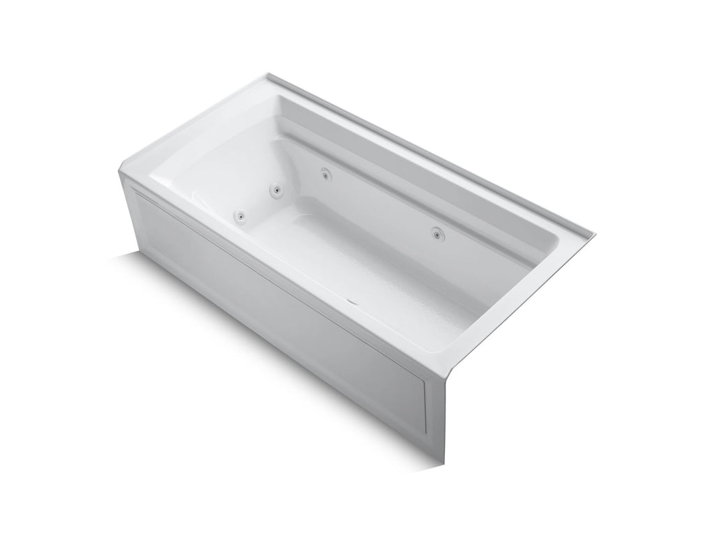 Archer® 72" X 36" Alcove Whirlpool Bath, Right Drain