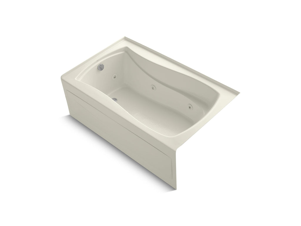 Mariposa® 60" X 36" Alcove Whirlpool Bath With Bask® Heated Surface, Left Drain