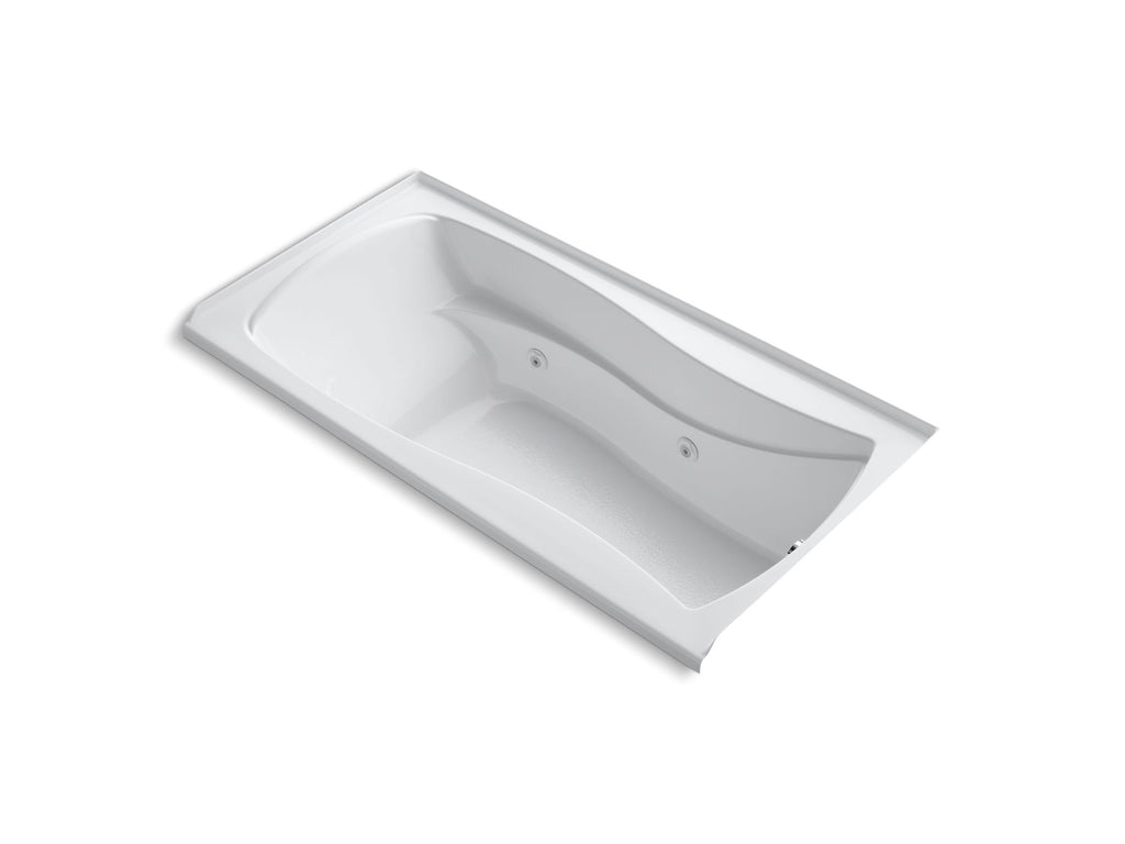 Mariposa® 72" X 36" Alcove Whirlpool Bath With Bask® Heated Surface, Right Drain