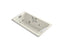 Tea-For-Two® 66" X 36" Drop-In Whirlpool Bath