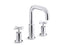 Purist® Deck-Mount Bath Faucet Trim With Cross Handles
