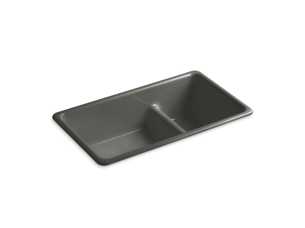 Iron/Tones® Smart Divide® 33" Top-/Undermount Double-Bowl Kitchen Sink