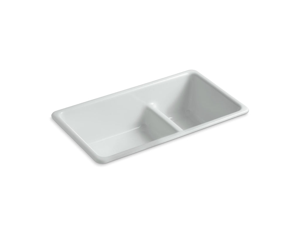 Iron/Tones® Smart Divide® 33" Top-/Undermount Double-Bowl Kitchen Sink