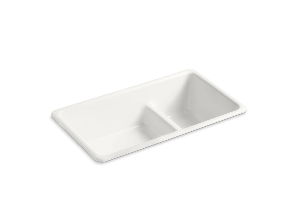 Iron/Tones® Smart Divide® 33" Top-/Undermount Double-Bowl Kitchen Sink