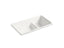 Iron/Tones® Smart Divide® 33" Top-/Undermount Double-Bowl Kitchen Sink