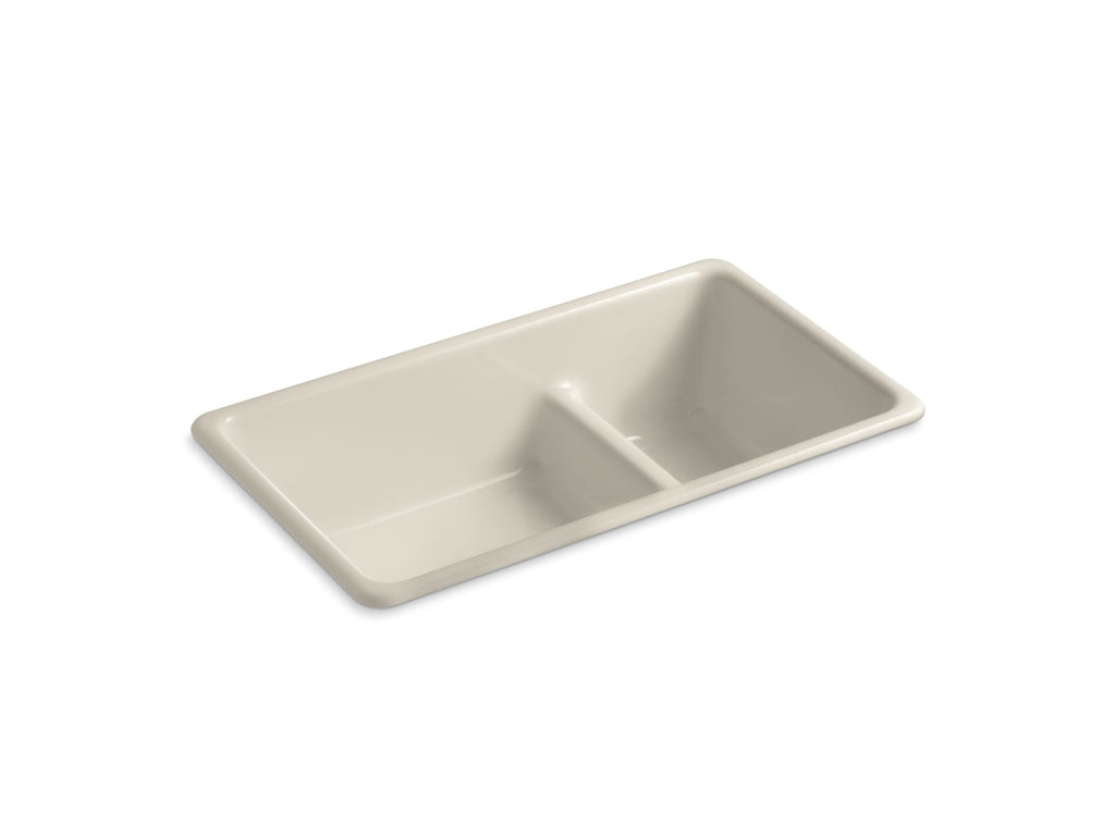 Iron/Tones® Smart Divide® 33" Top-/Undermount Double-Bowl Kitchen Sink
