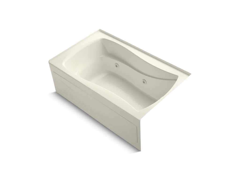 Mariposa® 60" X 36" Alcove Whirlpool Bath Bask® Heated Surface, Right Drain