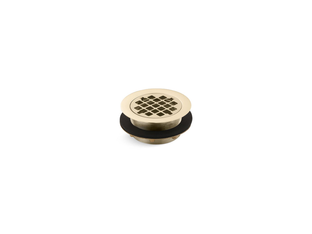 Round Shower Drain For Use With Plastic Pipe, Gasket Included