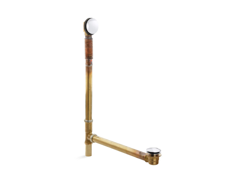 Clearflo Brass Toe Tap Bath Drain