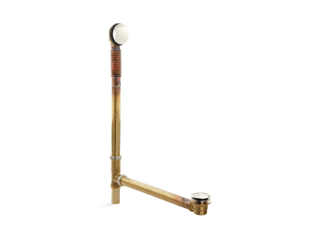 Clearflo Brass Toe Tap Bath Drain