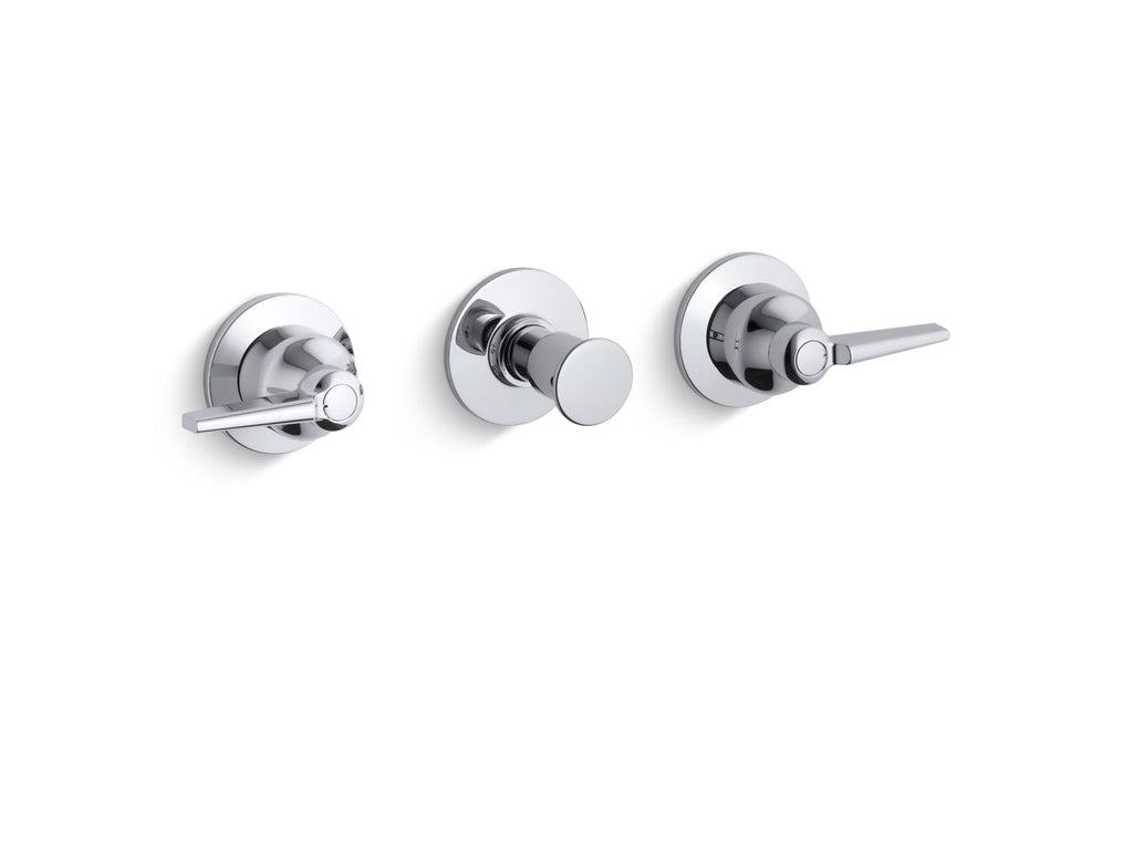 Triton® Wall-Mount Valve Trim With Push Button Diverter And Lever Handles, Requires Valve