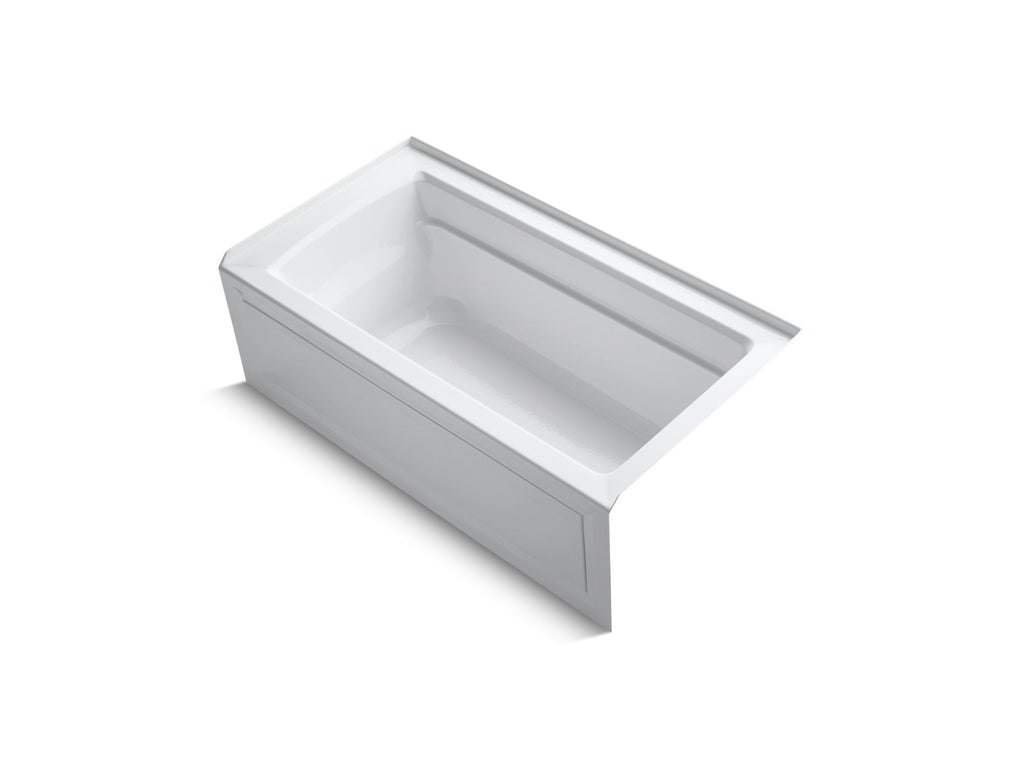 Archer® 60" X 32" Alcove Bath With Bask® Heated Surface, Right Drain