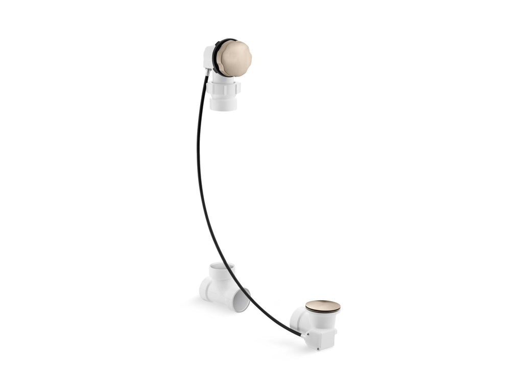Clearflo Cable Bath Drain, Less Pvc Tubing