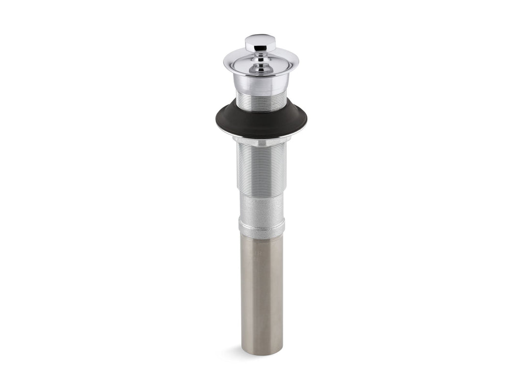Bathroom Sink Drain With Non-Removable Metal Stopper And Without Overflow