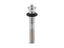 Bathroom Sink Drain With Non-Removable Metal Stopper And Without Overflow