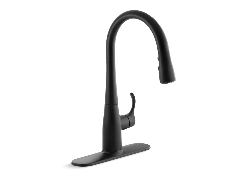 Simplice® Compact Pull-Down Kitchen Sink Faucet With Three-Function Sprayhead