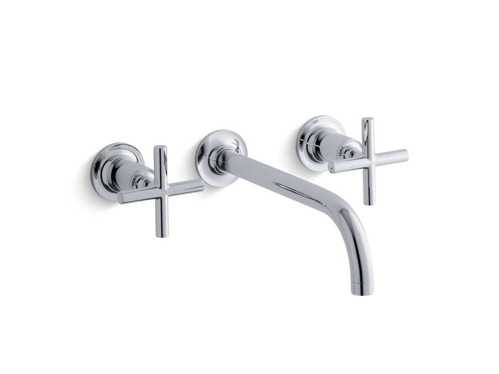 Purist® Wall-Mount Bathroom Sink Faucet Trim With Cross Handles, 1.2 Gpm