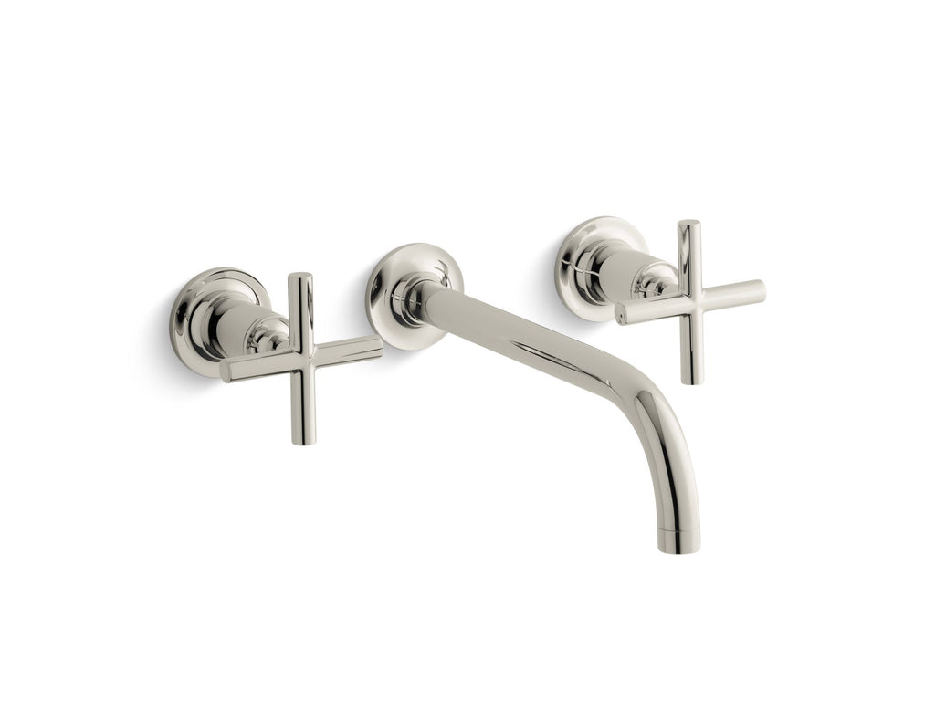 Purist® Wall-Mount Bathroom Sink Faucet Trim With Cross Handles, 1.2 Gpm