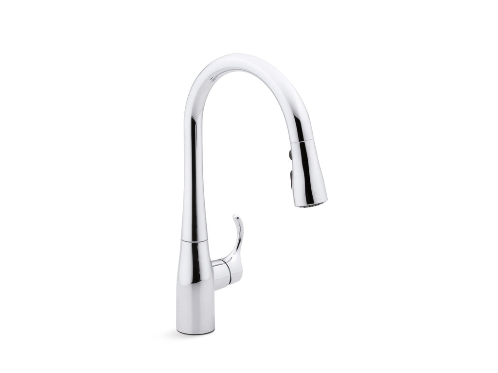 Simplice® Compact Pull-Down Kitchen Sink Faucet With Three-Function Sprayhead