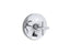 Purist® Rite-Temp® Valve Trim With Push-Button Diverter And Cross Handle