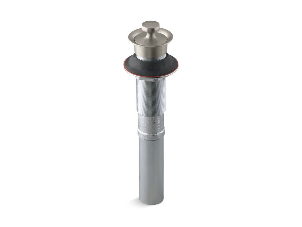 Bathroom Sink Drain With Non-Removable Metal Stopper And Without Overflow