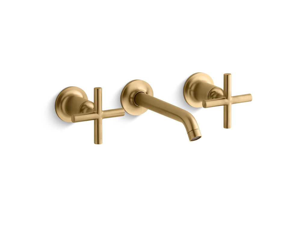 Purist® Wall-Mount Bathroom Sink Faucet Trim With Cross Handles, 1.2 Gpm