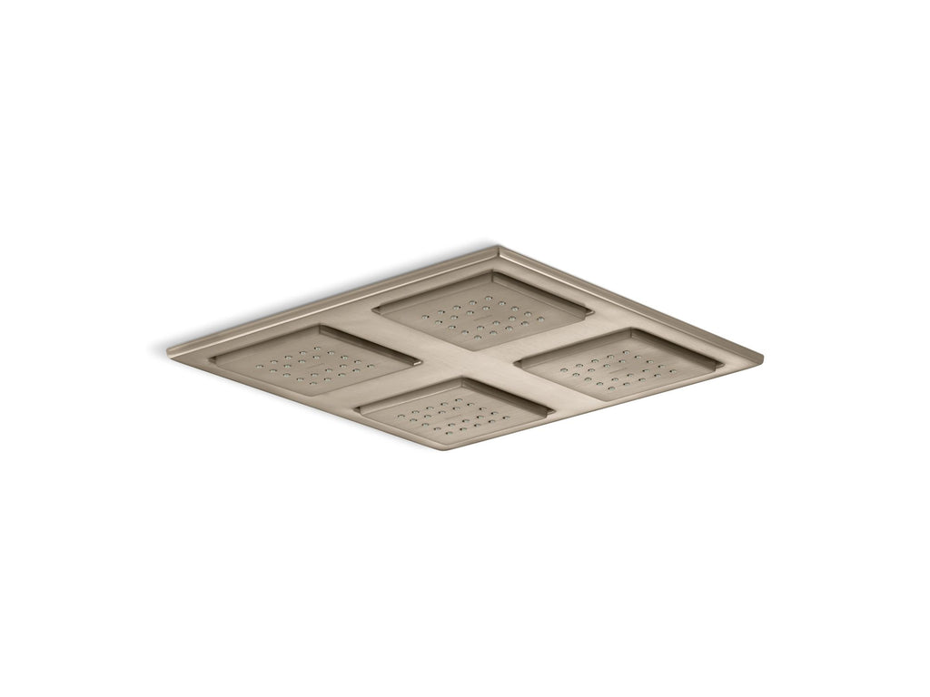 Watertile® Rain Overhead Shower Panel With Four 22-Nozzle Sprayheads