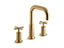 Purist® Deck-Mount Bath Faucet Trim With Cross Handles
