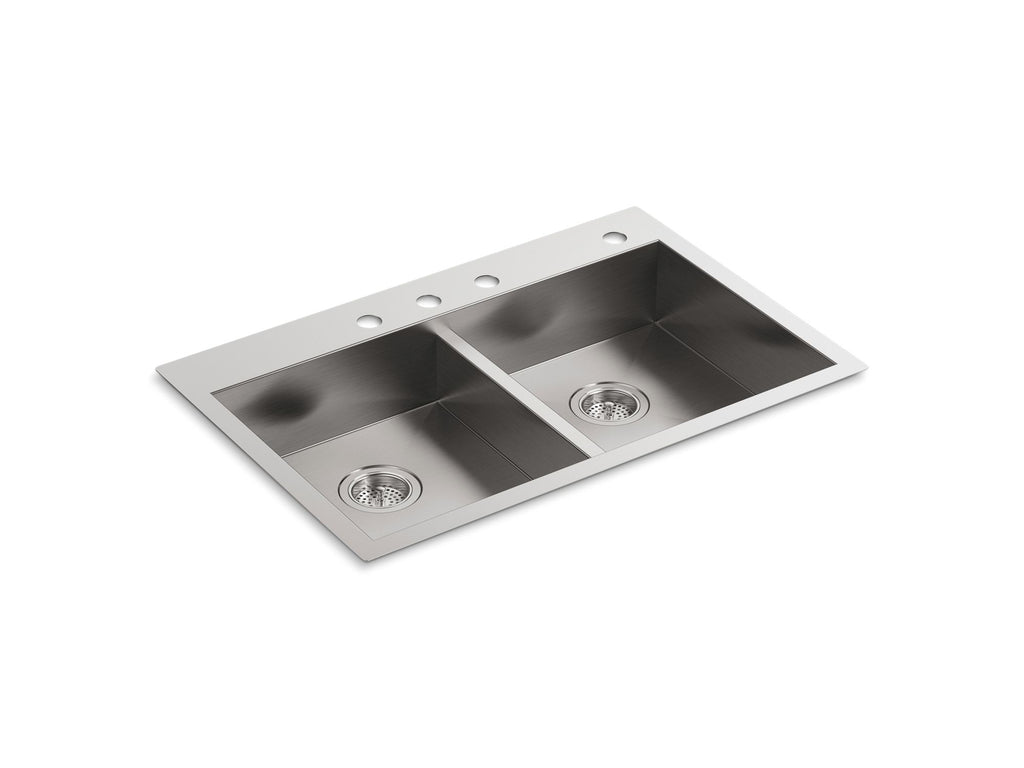 Vault™ 33" Top-/Undermount Double-Bowl Kitchen Sink