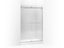 Levity® Sliding Shower Door, 74" H X 44-5/8 - 47-5/8" W, With 1/4" Thick Crystal Clear Glass