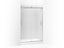 Levity® Sliding Shower Door, 74" H X 43-5/8 - 47-5/8" W, With 1/4" Thick Frosted Glass