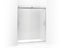 Levity® Sliding Shower Door, 74" H X 56-5/8 - 59-5/8" W, With 1/4" Thick Frosted Glass And Blade Handles
