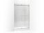 Levity® Sliding Shower Door, 74" H X 44-5/8 - 47-5/8" W, With 1/4" Thick Crystal Clear Glass