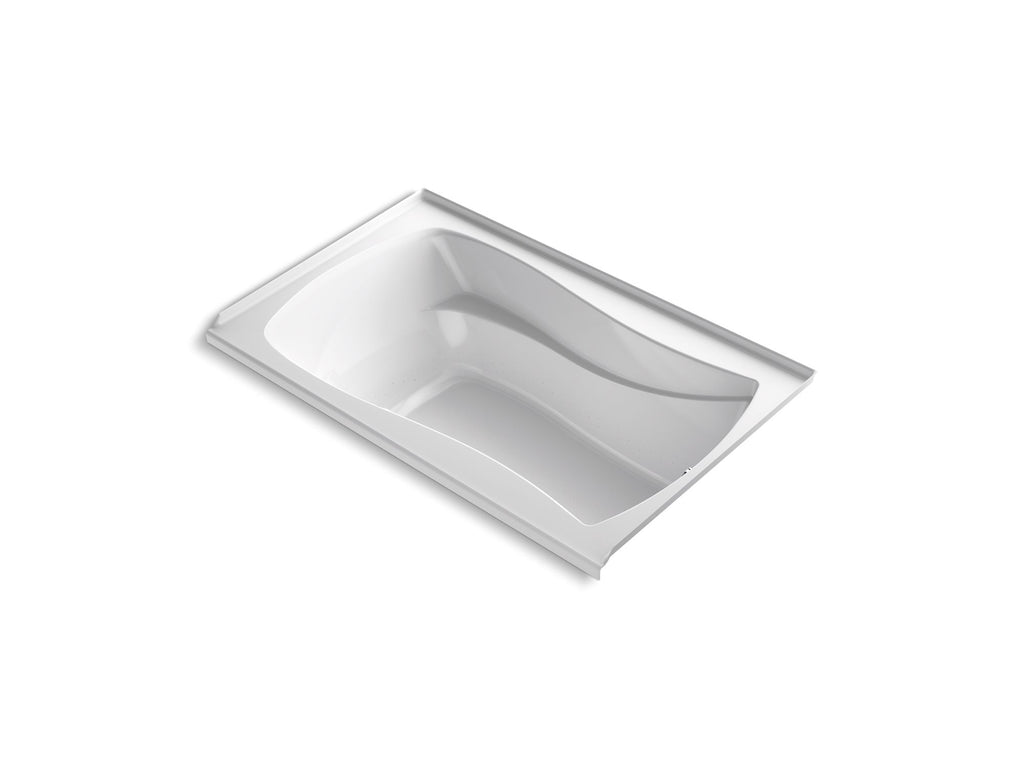 Mariposa® 60" X 36" Alcove Heated Bubblemassage™ Air Bath With Bask® Heated Surface, Right Drain