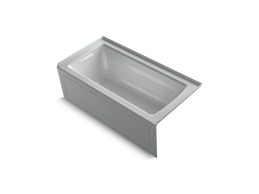 Archer® 60" X 30" Alcove Bath With Bask® Heated Surface, Alcove Left Drain