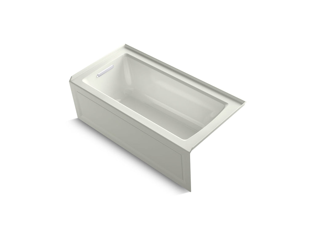 Archer® 60" X 30" Alcove Bath With Bask® Heated Surface, Alcove Left Drain