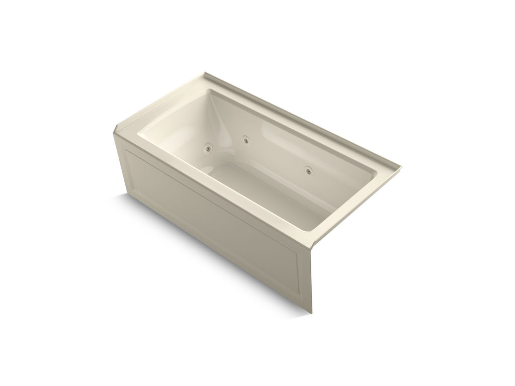 Archer® 60" X 30" Alcove Whirlpool Bath, Right Drain