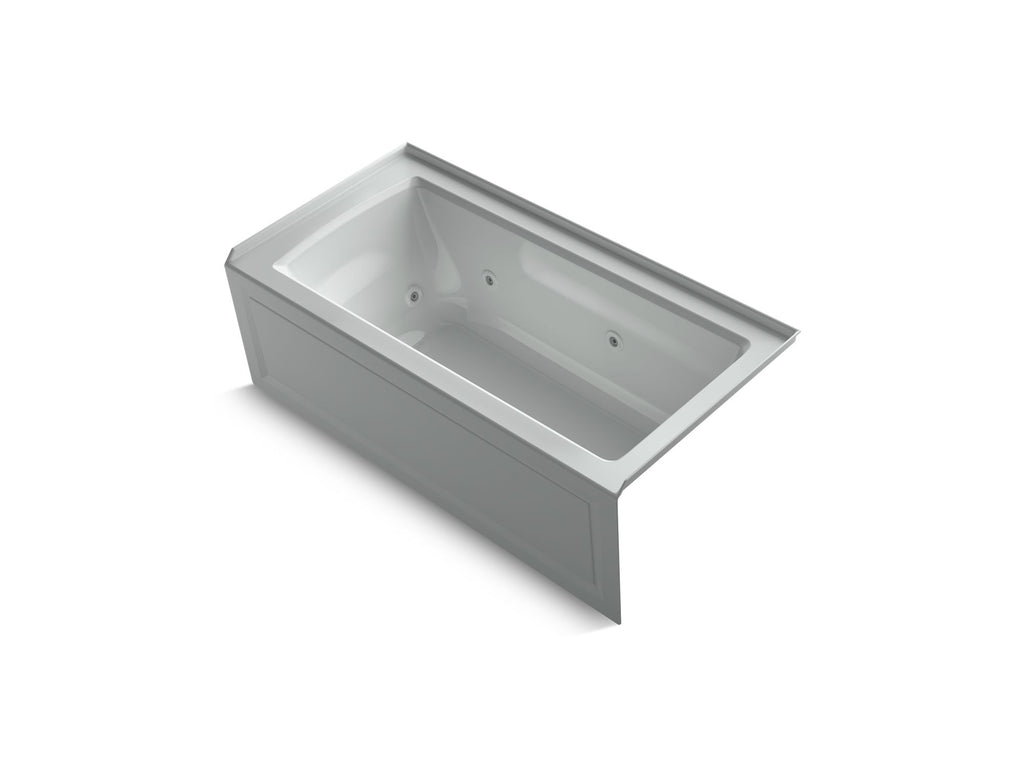 Archer® 60" X 30" Alcove Heated Whirlpool Bath, Right Drain