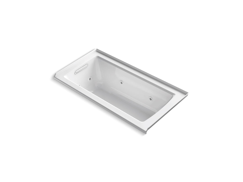 Archer® 60" X 30" Alcove Whirlpool Bath, Left Drain