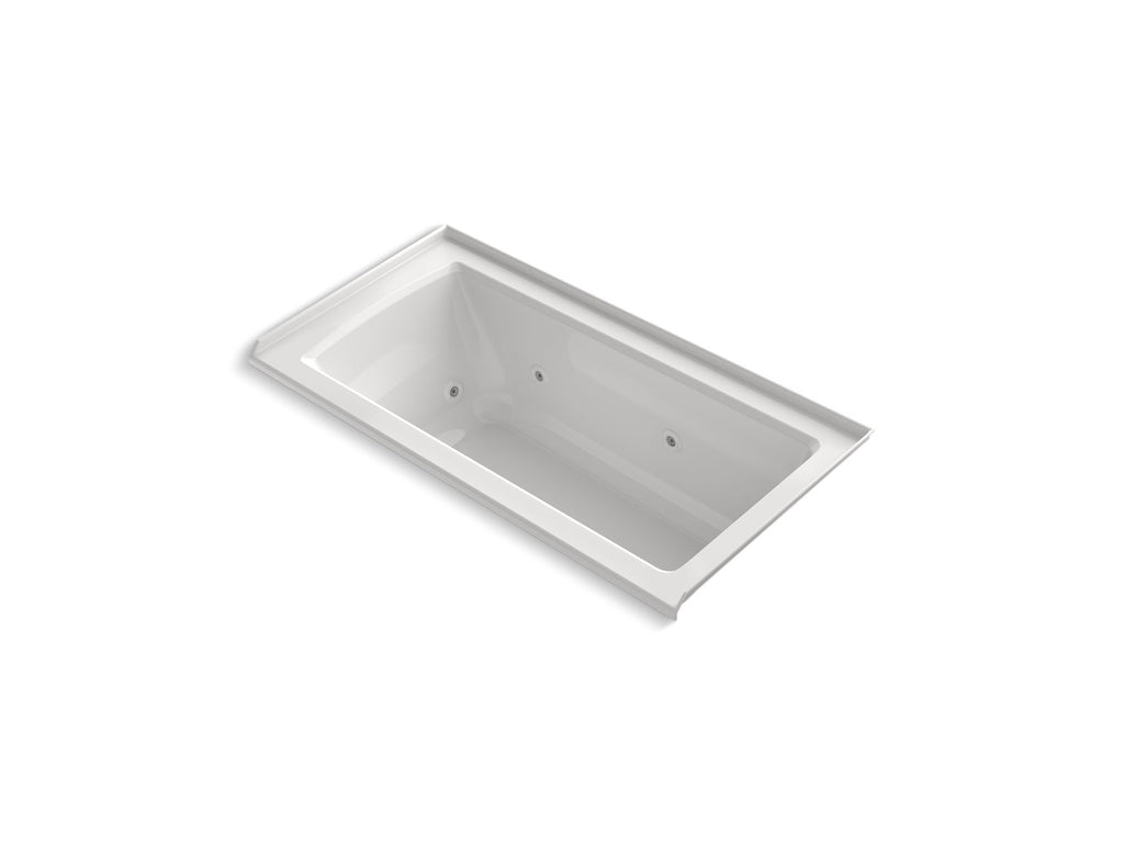 Archer® 60" X 30" Alcove Heated Whirlpool Bath, Right Drain