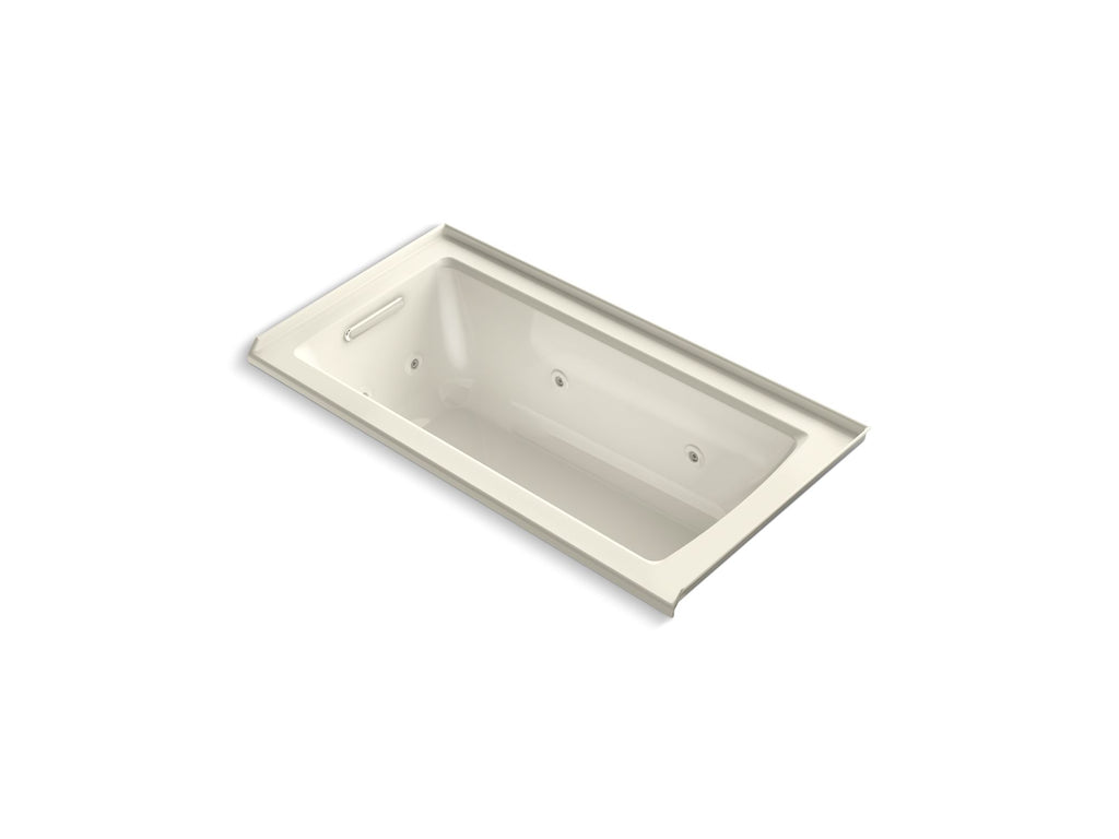 Archer® 60" X 30" Alcove Heated Whirlpool Bath, Left Drain