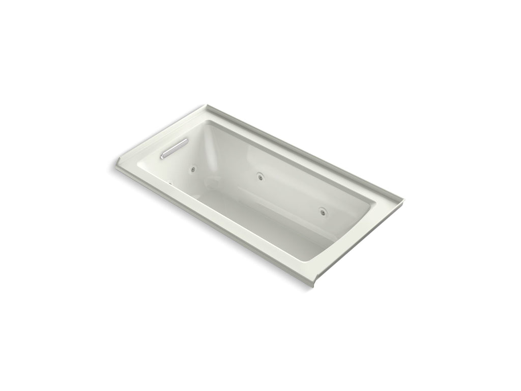 Archer® 60" X 30" Alcove Heated Whirlpool Bath, Left Drain