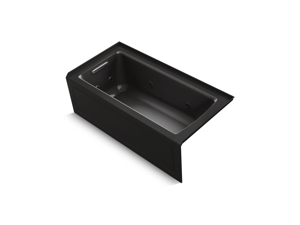 Archer® 60" X 30" Alcove Heated Whirlpool Bath, Left Drain
