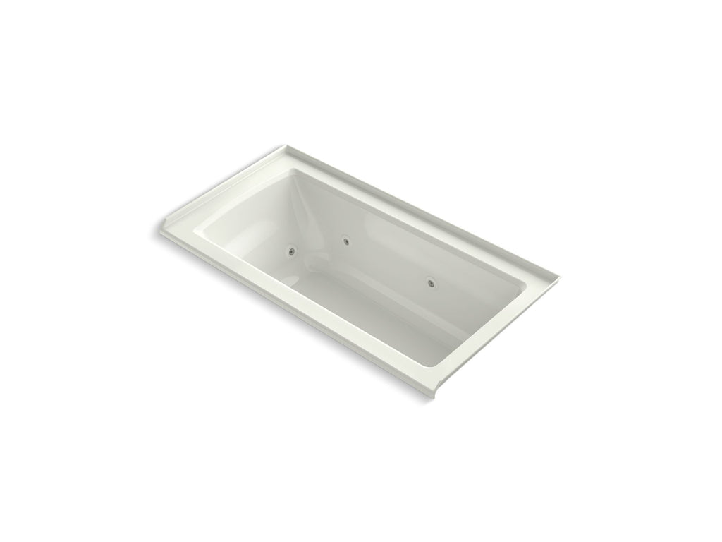 Archer® 60" X 30" Alcove Heated Whirlpool Bath, Right Drain