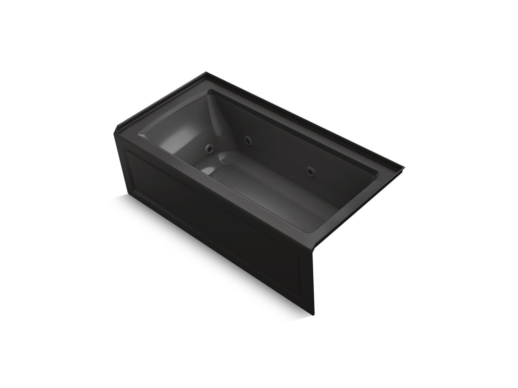 Archer® 60" X 30" Alcove Heated Whirlpool Bath, Right Drain